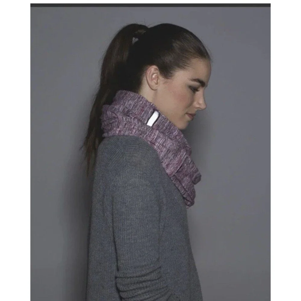 Lululemon Vinyasa Scarf Space Dye Berry Camo Infinity Wrap OS Yoga Cozy